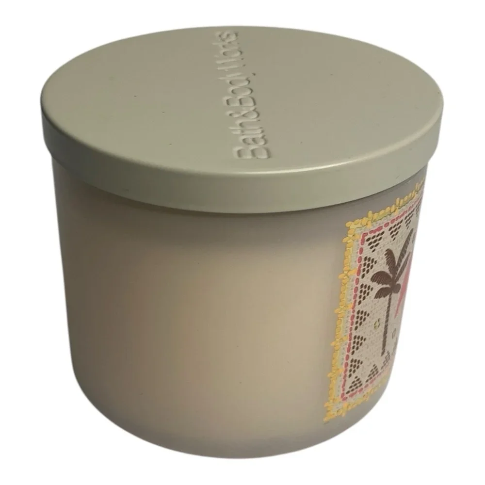 Bath & Body Works Coconut Pina Colada 3 Wick Scented Candle  14.5 oz w/ lid